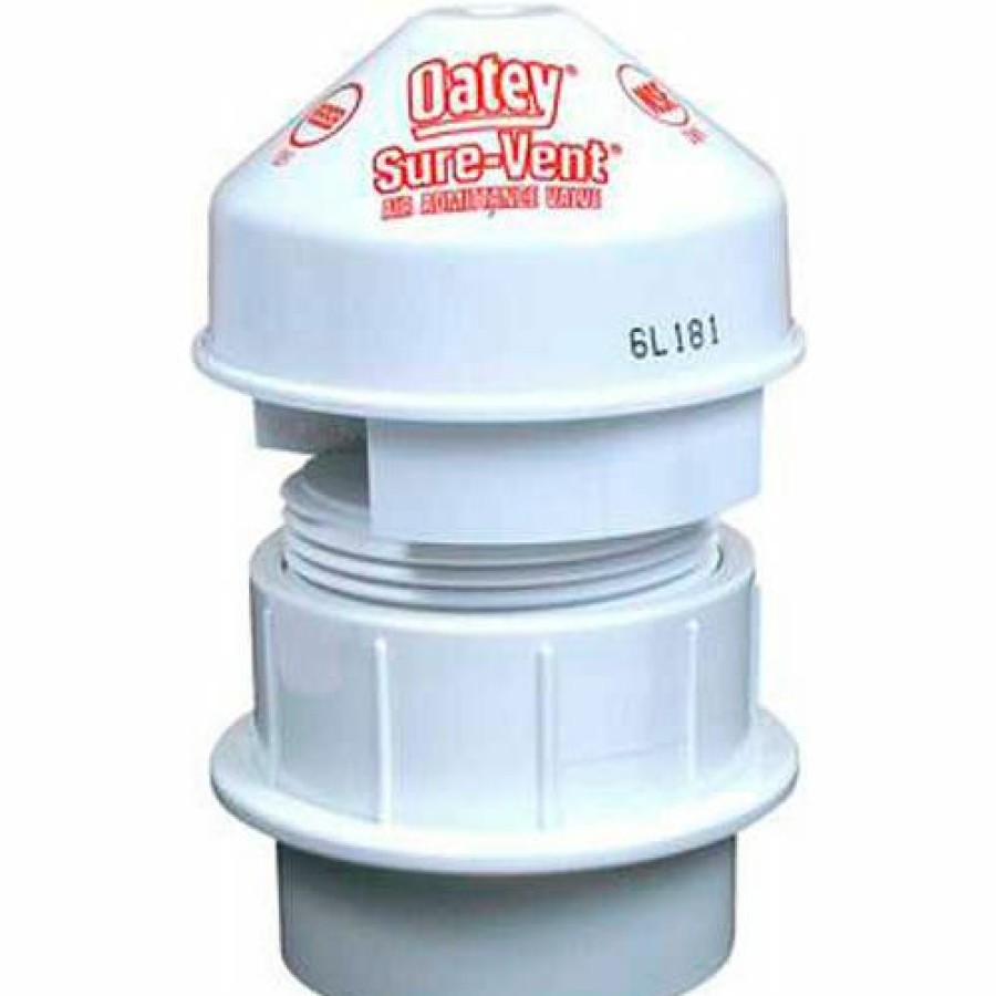 Valves * | Oatey 39226 Sure-Vent Air Admittance Valve 6 Dfu Capacity 1-1/2" Tubular Adapter Black Pkg Qty 6