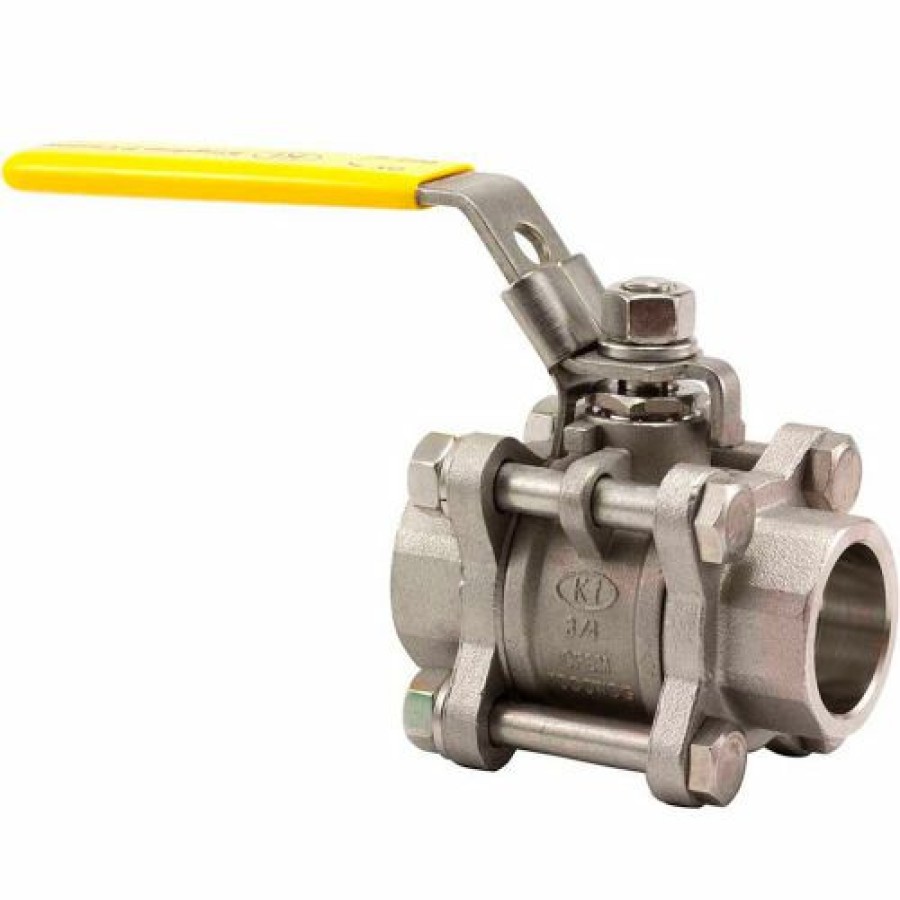 Ball Valves * | Kingdom 3 In. T316 Stainless Steel Full Port Ball Valve 3 Piece Sold Weld 1000 Psi