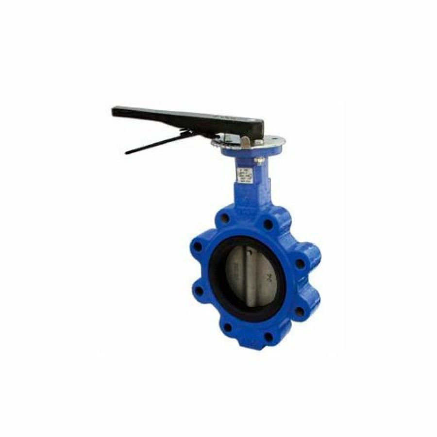 Valves * | Bi-Torq 4" Lug Style Butterfly Valve W/ Viton Seals And 10 Position Handle