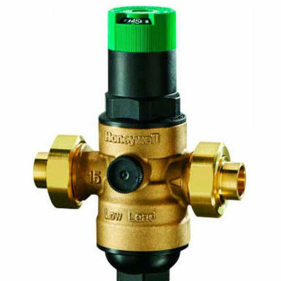 Valves * | Honeywell 1-1/4" Ds06 Dialset Low Lead Pressure Regulating Valve Double Union Npt