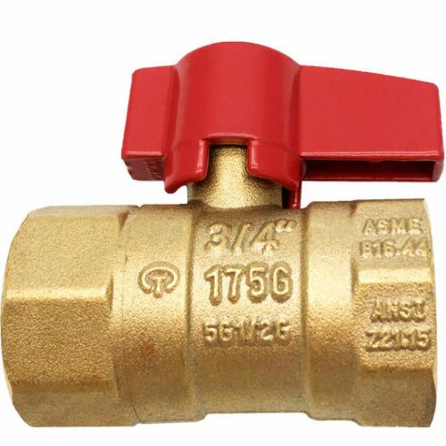 Valves * | Theworks Brass Gas Valve 1 Fip