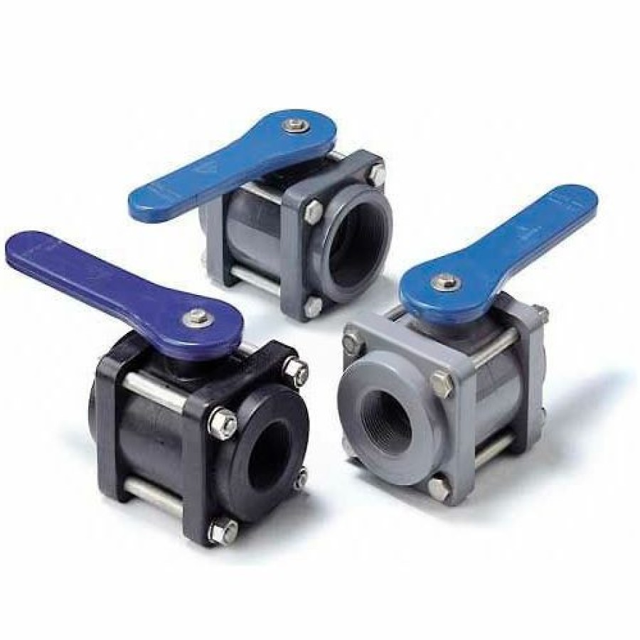 Ball Valves * | American Valve P200U-40-1-1/2 Ball Valve, True Union, Epdm, Schd 40, Socket, 1-1/2", Pvc Pkg Qty 8