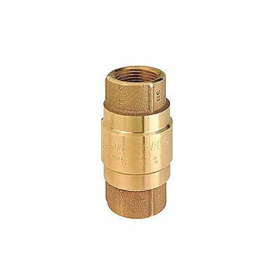 Check & Foot Valves * | Strataflo 2" Fnpt Brass Check Valve With Stainless Steel Poppet