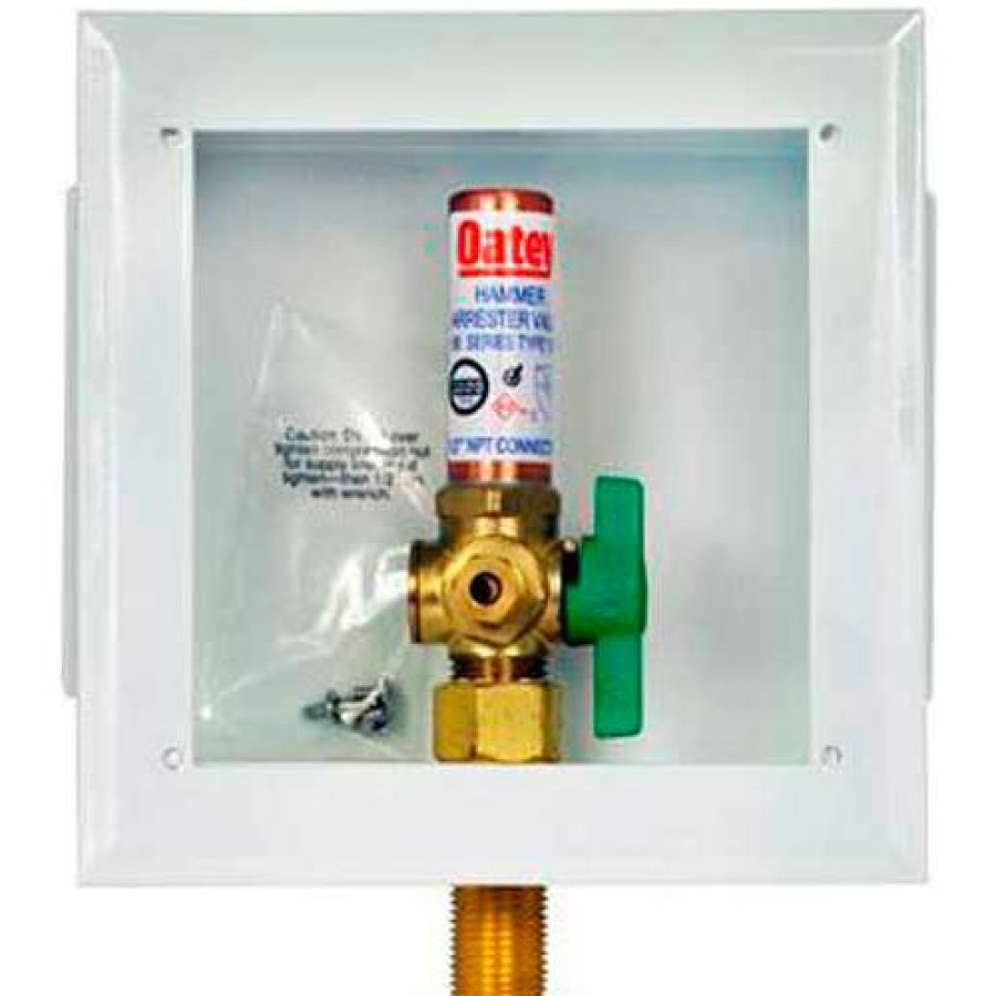 Valves * | Oatey 39141 Metal Ice Maker Box Metal 1/4 Turn, Copper, Low Lead, Standard Pack