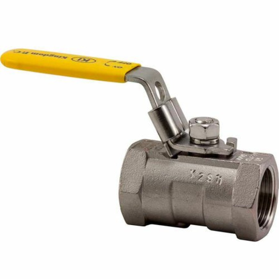 Ball Valves * | Kingdom 3/8 In. T316 Stainless Steel Hex Ball Valve 1 Piece 1000 Psi Pkg Qty 25