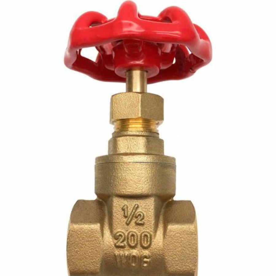 Valves * | Theworks Lf Heavy Pattern Brass Gate Valve 3/4 Ips