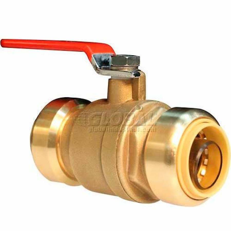 Ball Valves * | Probite 1/2" X 1/2" Lead Free Brass Full Port Ball Valve