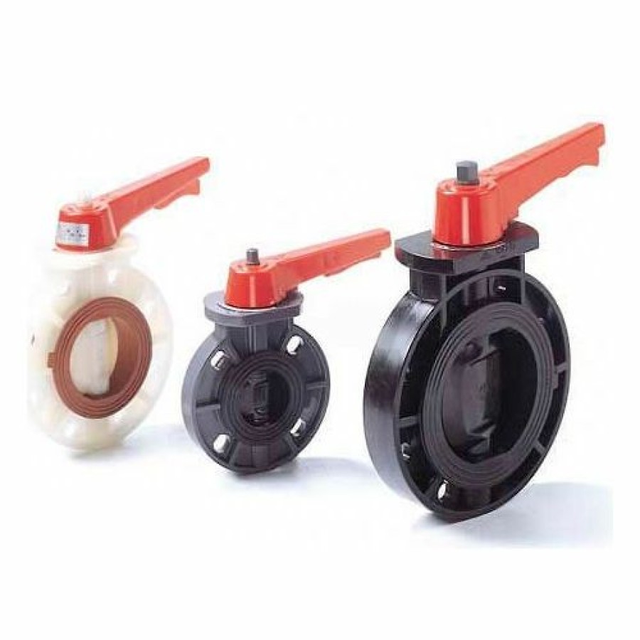 Valves * | American Valve P21-3 Butterfly Valve, Epdm, Schedule 80, 3", Pvc Pkg Qty 2