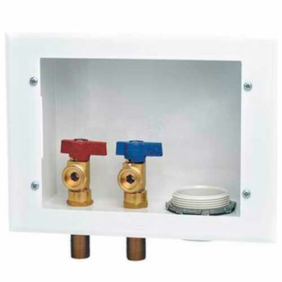 Valves * | Oatey 38995 Reversible Metal Washing Machine Outlet Box 1/4 Turn, Copper Swt, Metal 2" Npt