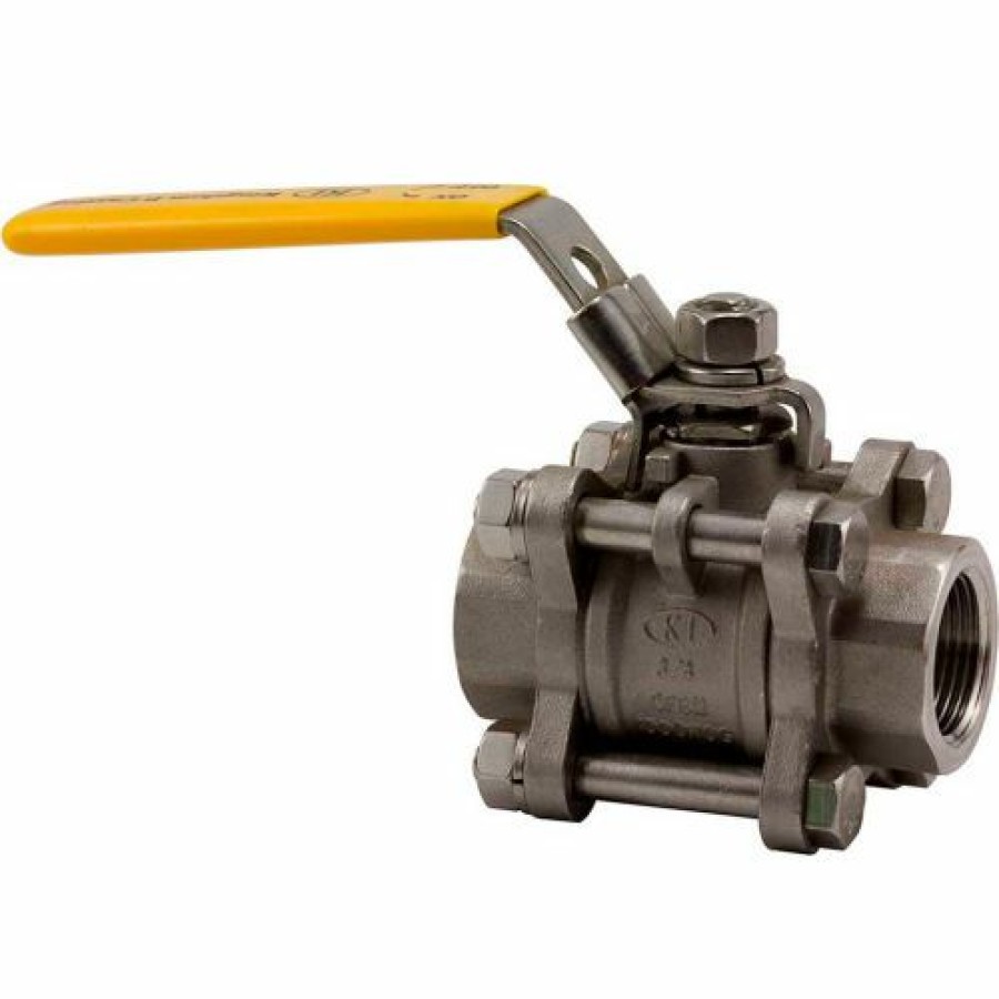 Ball Valves * | Kingdom 2 In. T316 Stainless Steel Full Port Ball Valve 3 Piece 1000 Psi