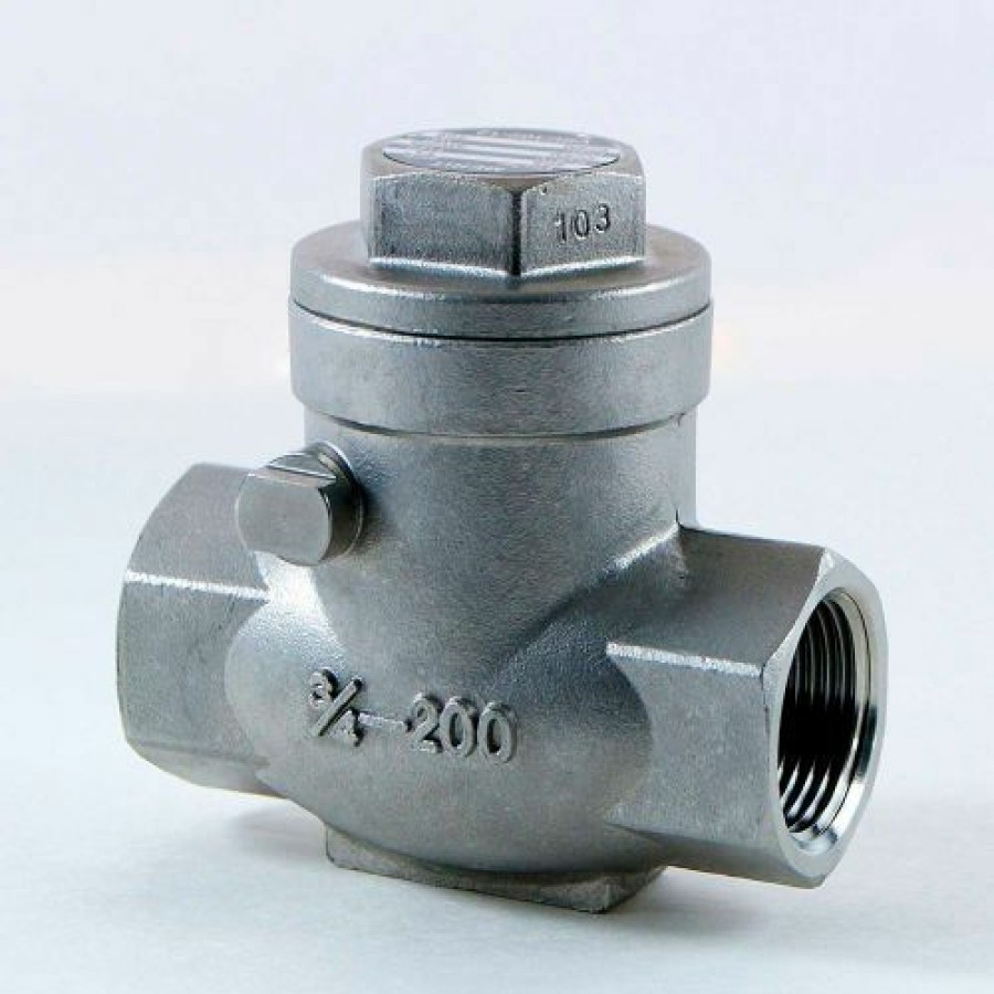 Check & Foot Valves * | Yih 1 In. 316 Stainless Steel Swing Check Valve 200 Psi