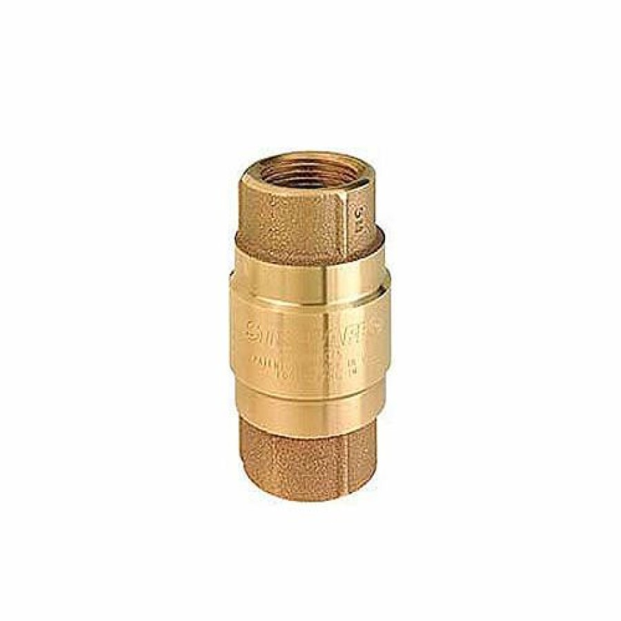 Check & Foot Valves * | Strataflo 2-1/2" Fnpt Brass Check Valve With Buna-N Rubber Poppet