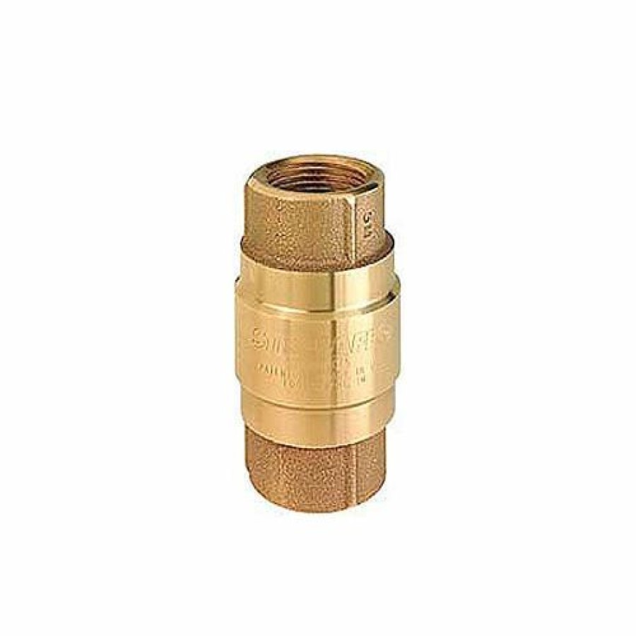 Check & Foot Valves * | Strataflo 3/4" Fnpt Brass Check Valve With Stainless Steel Poppet