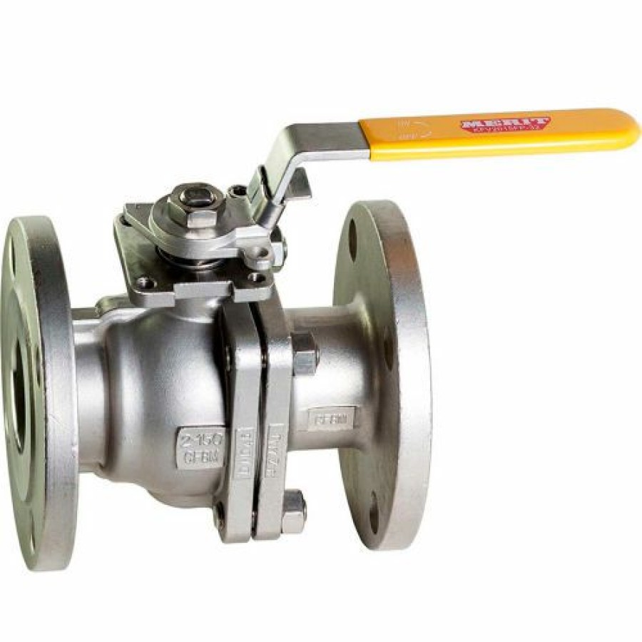 Ball Valves * | Kingdom 1-1/2 In. Stainless Steel Flanged Ball Valve Bracket Mount 300 Psi Pkg Qty 2