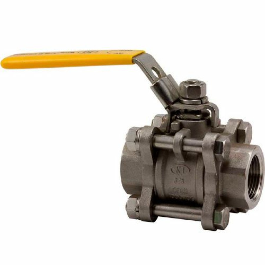 Ball Valves * | Kingdom 3 In. T316 Stainless Steel Full Port Ball Valve 3 Piece 1000 Psi