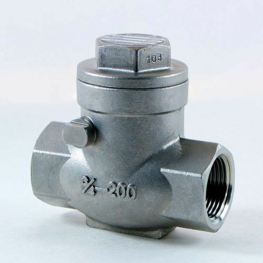 Check & Foot Valves * | Yih 3/4 In. 316 Stainless Steel Swing Check Valve 200 Psi