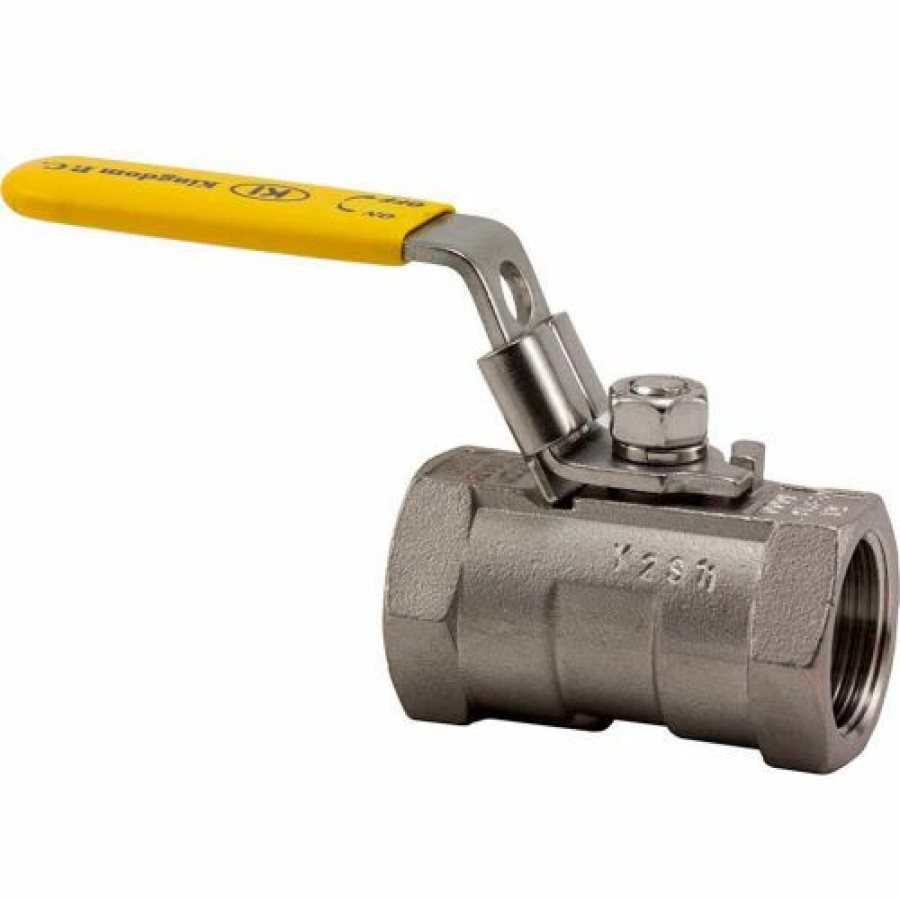 Ball Valves * | Kingdom 3/4 In. T316 Stainless Steel Hex Ball Valve 1 Piece 1000 Psi Pkg Qty 25