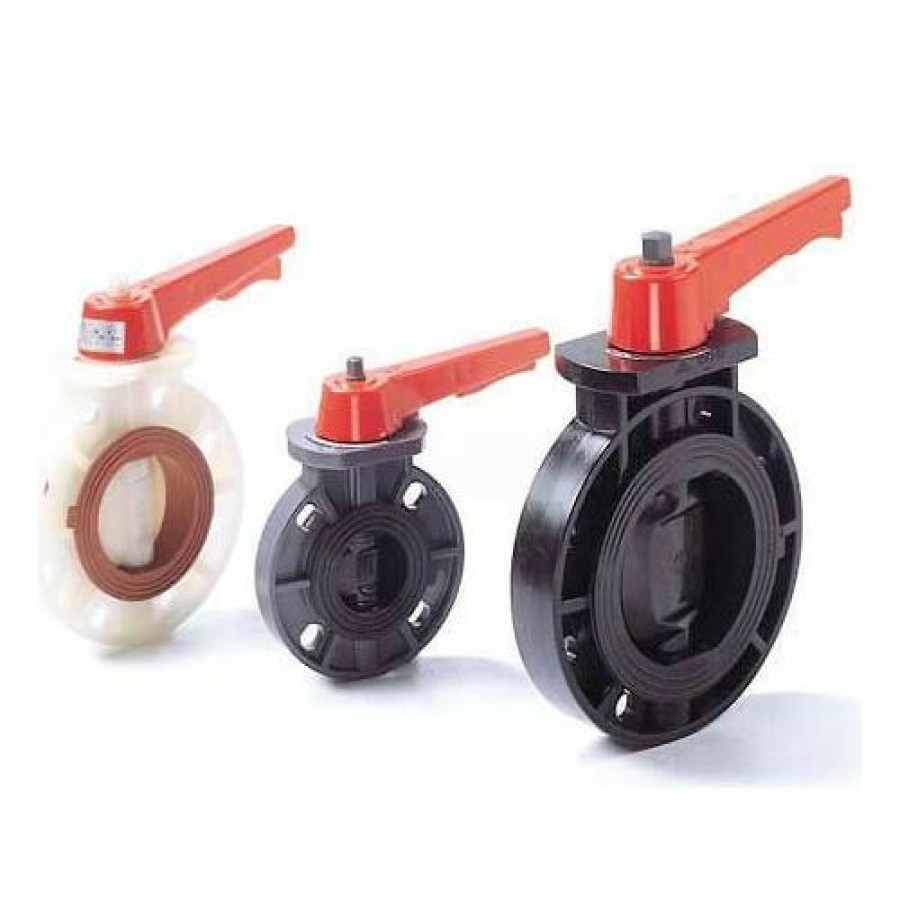 Valves * | American Valve P21-4 Butterfly Valve, Epdm, Schedule 80, 4", Pvc Pkg Qty 2