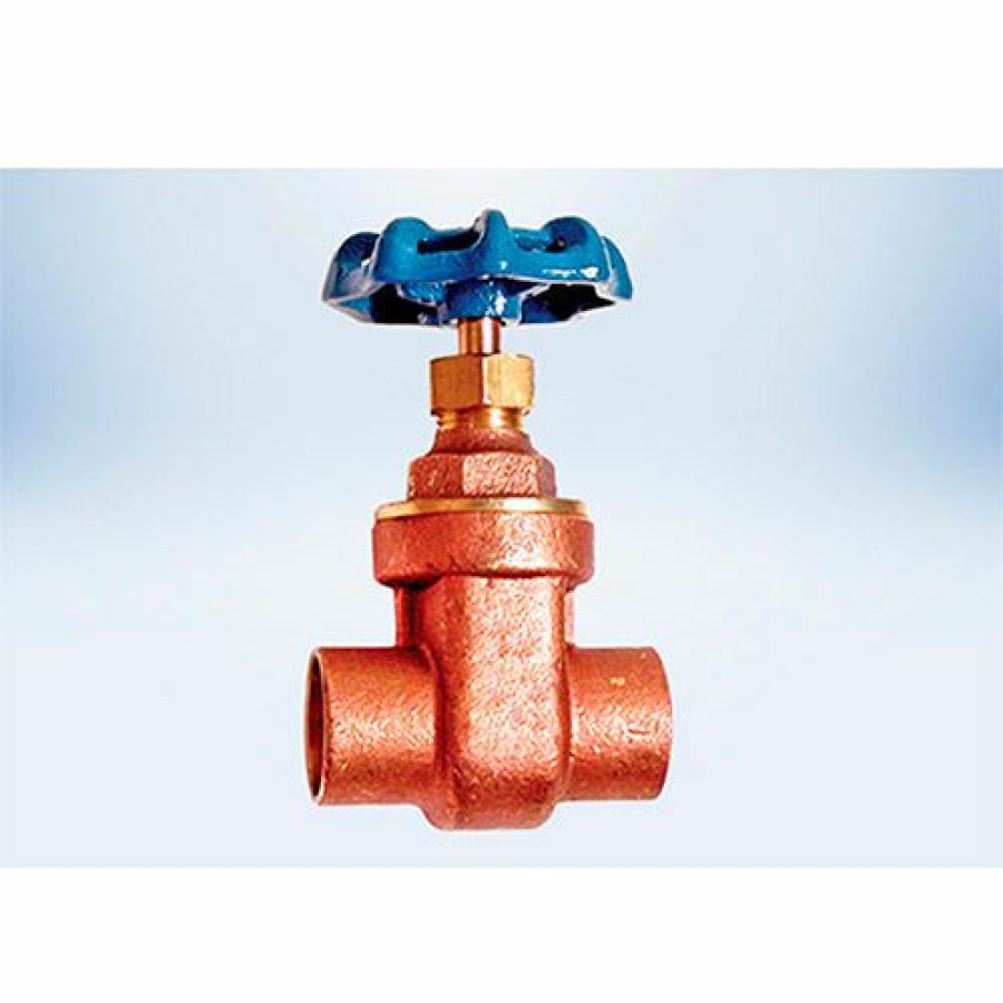 Valves * | American Valve 3/4 In. Lead-Free Brass Full Pattern Gate Valve Solder Ends Pkg Qty 6