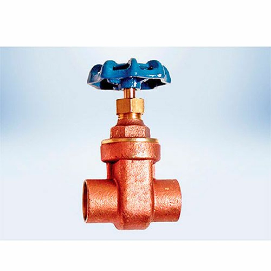 Valves * | American Valve 2 In. Lead-Free Brass Full Pattern Gate Valve Solder Ends Pkg Qty 2