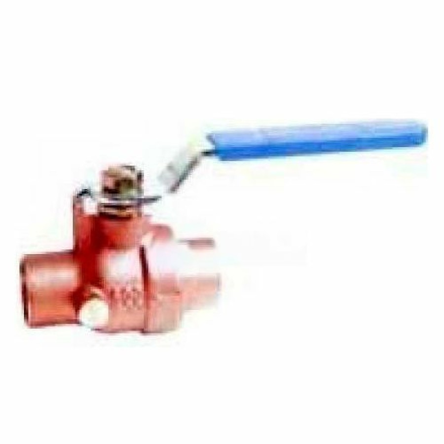 Ball Valves * | American Valve G200Sw-3/4 Ball Valve, W/Waste, Cxc, Sweat Ends, 3/4", Brass Pkg Qty 12