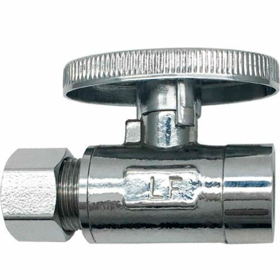 Valves * | Theworks 1/4 Turn Straight Stop 1/2" Swt X 3/8"Od