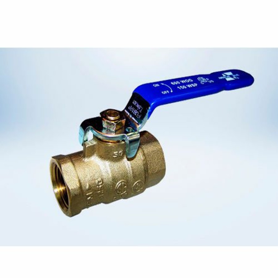 Ball Valves * | American Valve G100 1/4" Fip Full Port Ball Valve Lead-Free Brass Pkg Qty 12