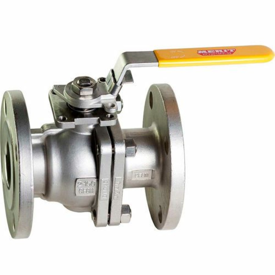 Ball Valves * | Kingdom 1/2 In. Stainless Steel Flanged Full Port Ball Valve 2 Piece Direct Mount 300 Psi