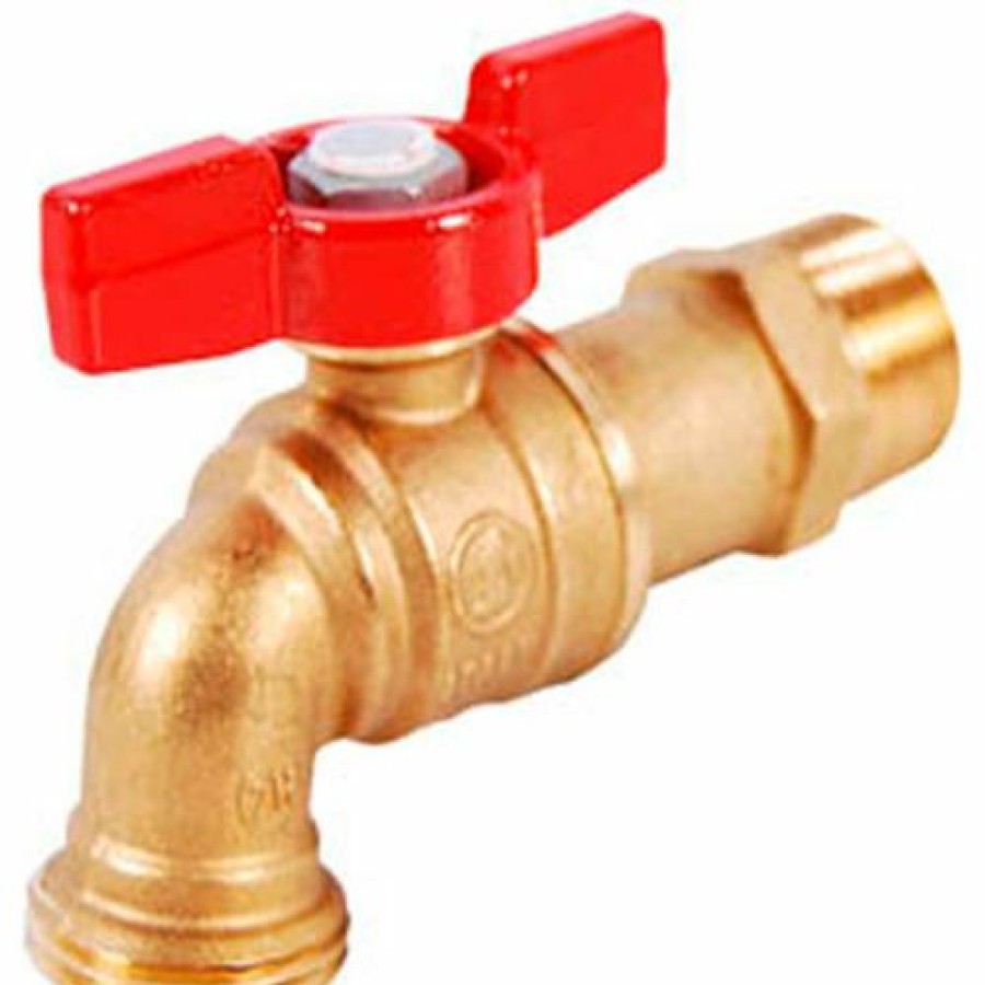 Hose Bibs * | Legend Valve 3/4" T-537 No Lead Brass Ball Valve Brass Hose Bibb 107-168Nl