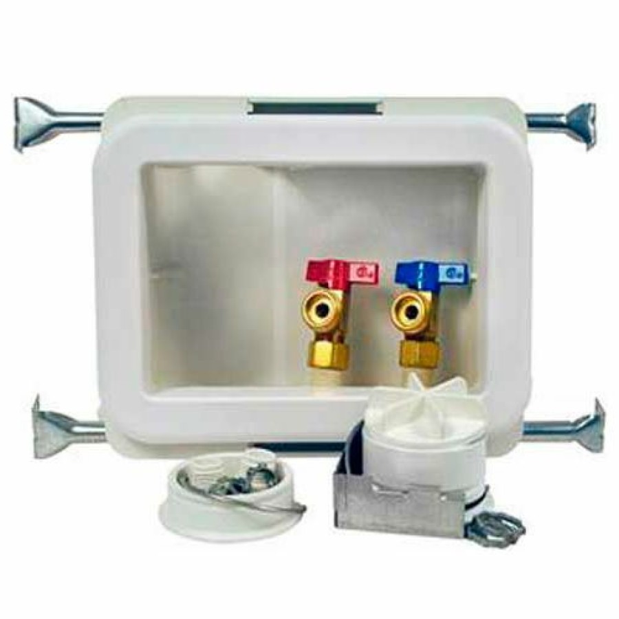 Valves * | Oatey 38485 Fire Rated Washing Machine Outlet Box Single Lever, Hammer, 1/2" Astm F1960