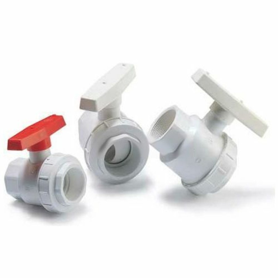 Ball Valves * | American Valve P200Sus-1-1/4 Ball Valve, Single Union, Epdm, Schd 80, Socket, 1-1/4", Pvc Pkg Qty 11