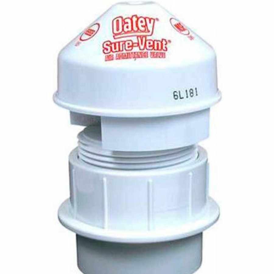 Valves * | Oatey 39228 Sure-Vent Air Admittance Valve 6 Dfu Capacity With 1-1/2" Schedule 40 Pvc Adapter Pkg Qty 6