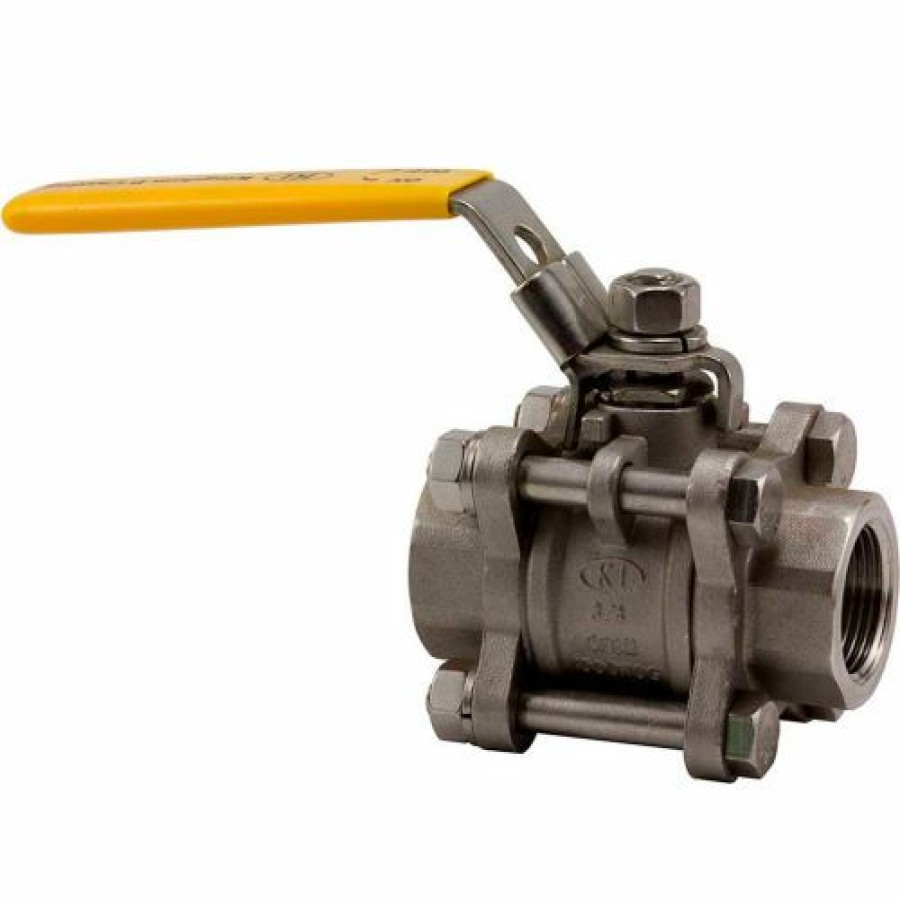 Ball Valves * | Kingdom 1 In. T316 Stainless Steel Full Port Ball Valve 3 Piece 1000 Psi