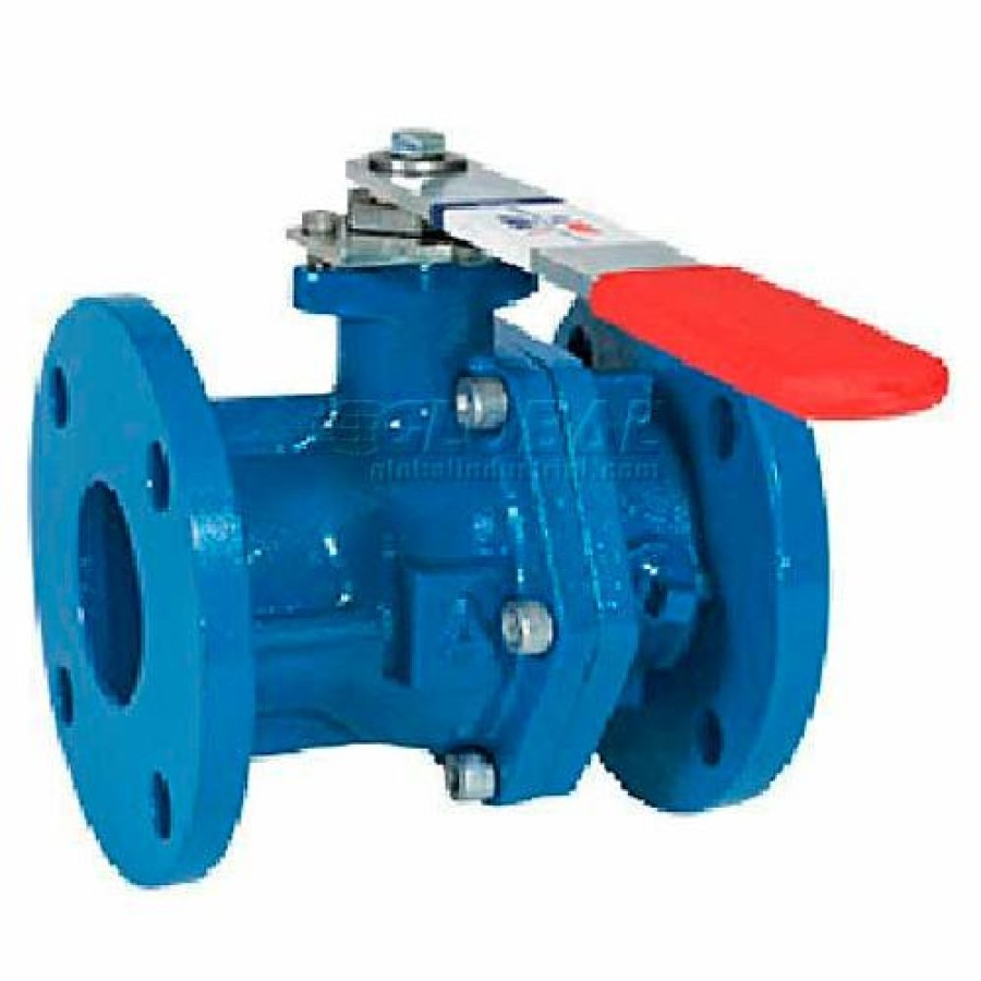 Ball Valves * | American Valve 3700-2-1/2 Ball Valve, Flanged, 2-1/2", Epoxy Coated Cast Iron