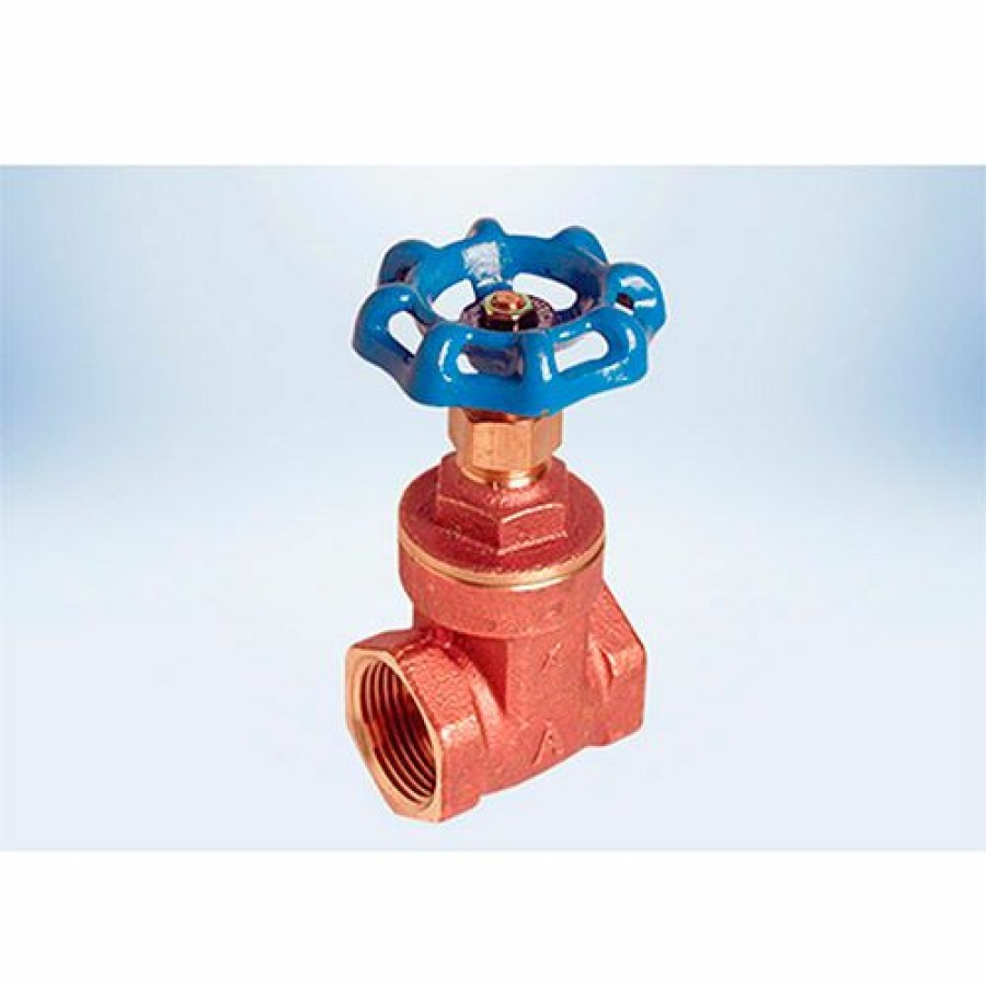 Valves * | American Valve 1-1/2 In. Lead-Free Brass Full Pattern Gate Valve Fip Threaded Ends Pkg Qty 2