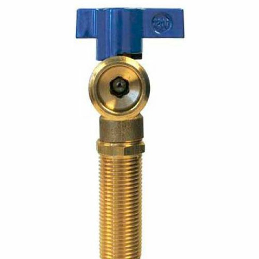 Valves * | Oatey 38871 Washing Machine Outlet Box Valve 1/4 Turn, Copper, 3/4", Blue