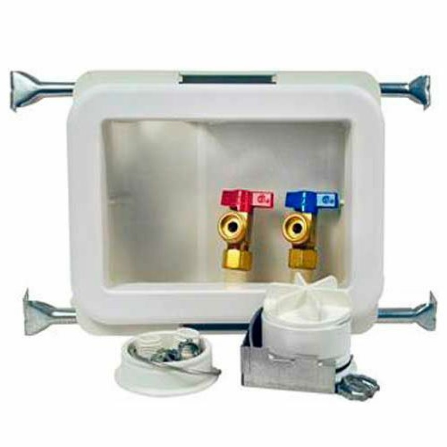 Valves * | Oatey 38482 Fire Rated Washing Machine Outlet Box Single Lever, Hammer, Copper, Sweat